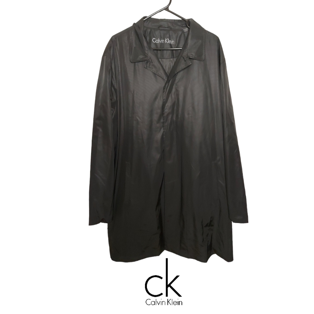 Calvin Klein Men's Long Black Jacket